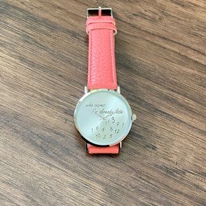 Stainless steel back watches in genuine leather